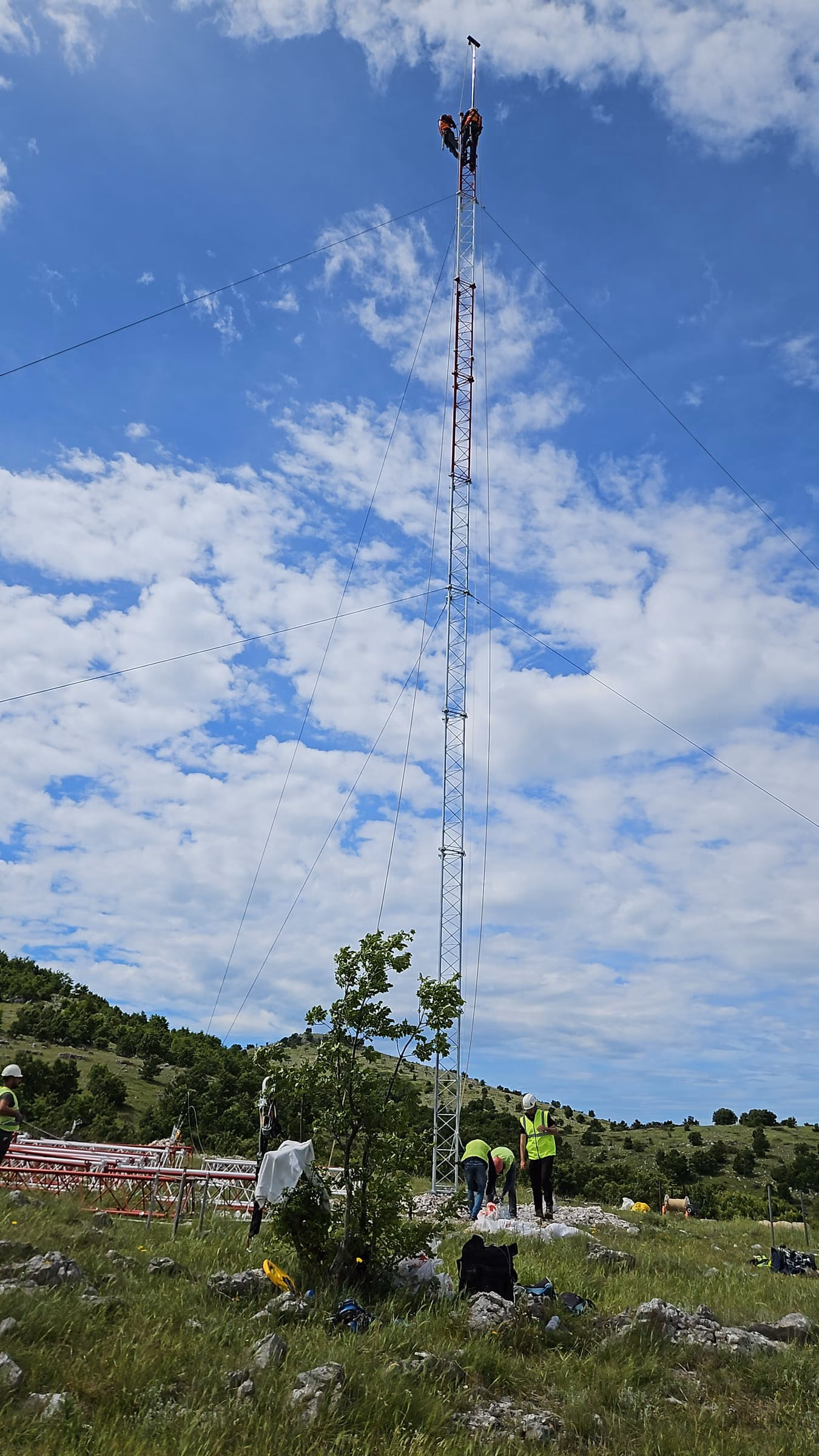 İşkodra — Rüzgâr Ölçüm Direği Kurulumu — saha fotoğrafı 2